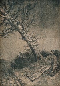 De stervende zwerver, 1875 door Alphonse Legros