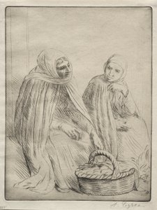 De eierhandelaren 1e plaat door Alphonse Legros