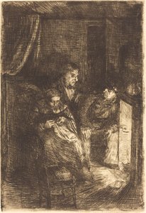 De haard Le foyer