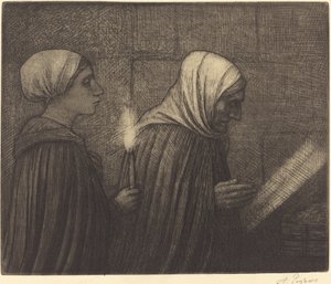 De Kribbe door Alphonse Legros
