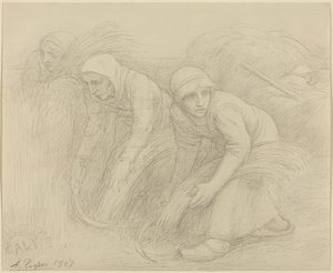 De maaiers door Alphonse Legros