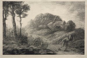 De terugkeer van de takkenverzamelaar (2e staat) door Alphonse Legros