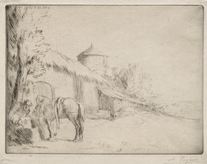 De waterplaats (2e plaat) door Alphonse Legros