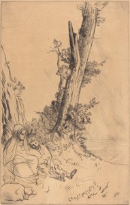 Reizigers Rusten door Alphonse Legros
