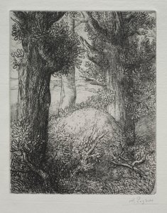 Gallische Tumulus door Alphonse Legros