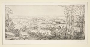 Een vallei in Bourgogne door Alphonse Legros