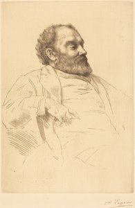 Val Prinsep, R.A. door Alphonse Legros