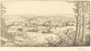 Vallei in Bourgogne door Alphonse Legros
