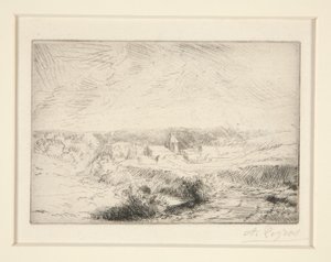 Dorp Wimille, nabij Boulogne door Alphonse Legros