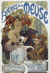 Les bières de la Meuse - reclame, Arts Déco.