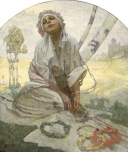 Boheemse Zon Dromer door Alphonse Mucha