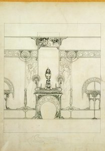 Ontwerp voor de boetiek van juwelier Fouquet ... door Alphonse Marie Mucha