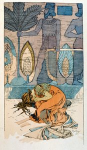 Illustratie door Alphonse Mucha uit "Rama", een gedicht in drie bedrijven door Paul Verola. ca.1898 door Alphonse Mucha