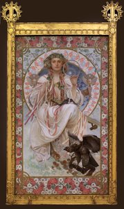 Portret van Josephine Crane Bradley in Slavia