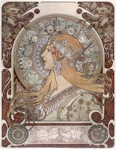 Zodiak door Alphonse Mucha