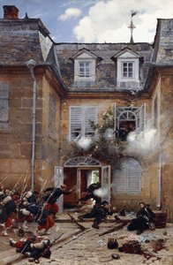 Een verrassingsaanval, Metz, 1884 door Alphonse Marie de Neuville