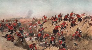 Bestorming van Tel el Kebir door de Black Watch, Egypte, 1882 door Alphonse Marie de Neuville