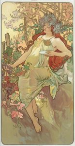 Herfst door Alphonse Mucha