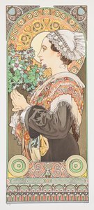 Chardon de Grève. Distel van de Zanden, 1902 door Alphonse Mucha