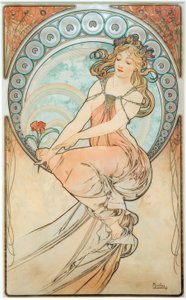 De Schilderkunst door Alphonse Mucha