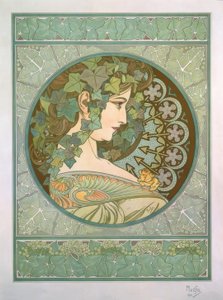 Klimop door Alphonse Mucha