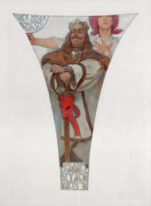 George van Podebrady door Alphonse Mucha