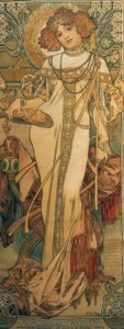 De herfst door Alphonse Mucha