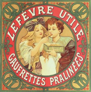 Lefèvre-Utile / Praliné wafels door Alphonse Mucha