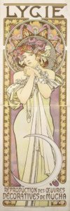 Lygie – Reproductie van decoratieve werken van Mucha