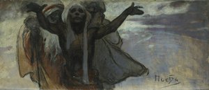 Studie voor het Slavisch Epos door Alphonse Mucha