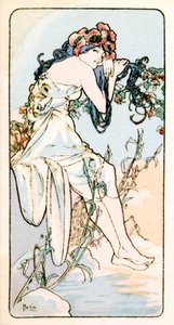 Zomer, 1900 door Alphonse Mucha