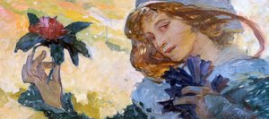 Zonder Titel, ca. 1880-1930 door Alphonse Mucha