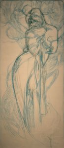 Winter door Alphonse Mucha
