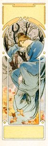 Winter door Alphonse Mucha