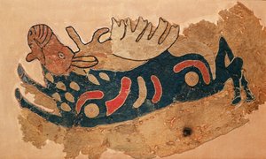 Elk, fragment van een zadelhoes