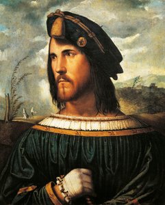 Portret van Cesare Borgia door Altobello Melone
