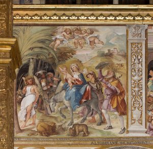 Presbyterium, Zevende overspanning Noord, Vlucht naar Egypte, Altobello Melon door Altobello Melone