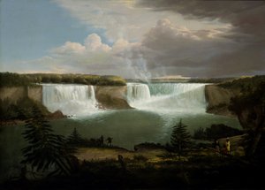 Een algemeen beeld van de watervallen van Niagara door Alvan Fisher