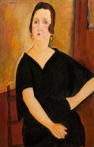 Madame Amédée Vrouw met Sigaret, 1918 door Amedeo Modigliani