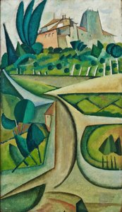 Manhufe Landschap door Amadeu de Souza Cardoso