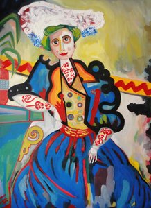 Een Vrouw door Amadeu de Souza Cardoso