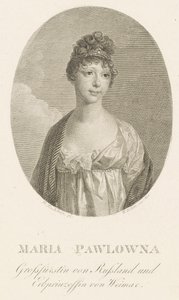 Grootvorstin Maria Pavlovna van Rusland 1786-1859, grootvorstin van Saksen-Weimar-Eisenach, 1808 door Amadeus Wenzel Boehm