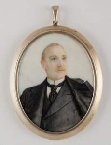 Portret van een Man, mogelijk Richard Townsend door Amalia Kussner