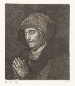Biddende oude vrouw (Rembrandt