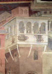 Allegorie van Slecht Bestuur, detail (sloop van een huis)