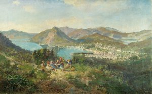 Lugano gezien vanaf Curreglia