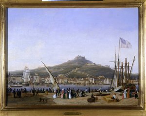 Haven van Marseille door Louis Garneray, circa 1820 door Ambroise Louis Garneray