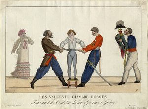 Toilet van een jonge Russische officier, ca. 1815 door Ambroise Louis Garneray