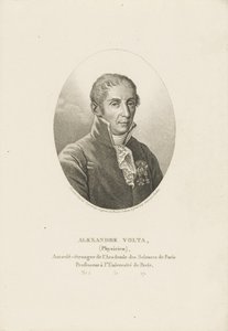 Portret van Alessandro Volta 1745-1827, ca 1820 door Ambroise Tardieu