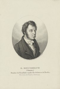 Portret van Eilhard Mitscherlich 1794-1863, c. 1830-1840 door Ambroise Tardieu